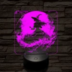 Az éj nővére 7 színű valósághű 3D led lámpa