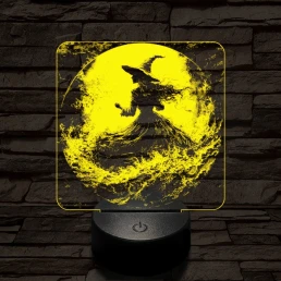 Az éj nővére 7 színű valósághű 3D led lámpa