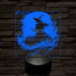 Az éj nővére 7 színű valósághű 3D led lámpa