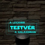 A legjobb testvér a galaxisban – 7 színű színváltós 3D LED lámpa