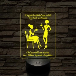 Kávé, bor és dugicsoki – 7 színű, színváltós LED lámpa