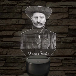 Rózsa Sándor portré – 7 színű, színváltós LED lámpa