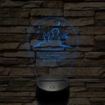 A Kis Herceg és a Róka – 7 színű, színváltós 3D LED lámpa
