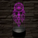 Álomfogó 7 színű 3D led lámpa