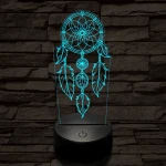 Álomfogó 7 színű 3D led lámpa