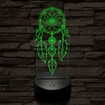 Álomfogó 7 színű 3D led lámpa