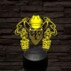 A halott cowboy és a két füstölgő pisztolycső 7 színű  3D led lámpa