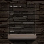 Napi teendők írható 3D led lámpa fatalppal 7 színű 