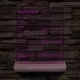 Napi teendők írható 3D led lámpa fatalppal 7 színű 