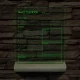 Napi teendők írható 3D led lámpa fatalppal 7 színű 