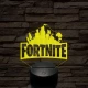 Fortnite videójáték 7 színű 3D led lámpa