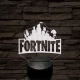 Fortnite videójáték 7 színű 3D led lámpa