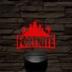 Fortnite videójáték 7 színű 3D led lámpa