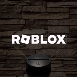 Roblox logo 7 színű 3D led lámpa