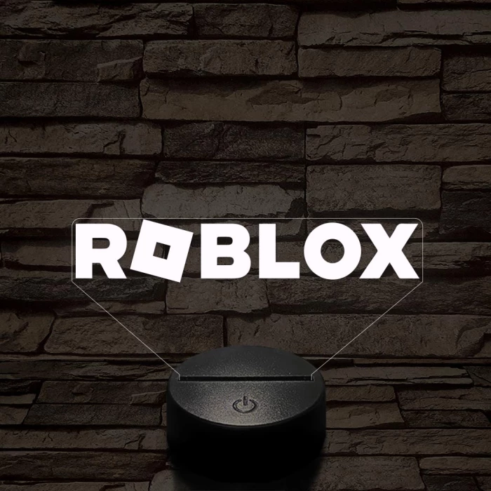 Roblox logo 7 színű 3D led lámpa