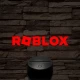 Roblox logo 7 színű 3D led lámpa