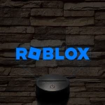 Roblox logo 7 színű 3D led lámpa