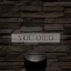 Elden Ring "You Died" 7 színű 3D led lámpa