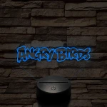 Angry Birds felirat 7 színű 3D led lámpa