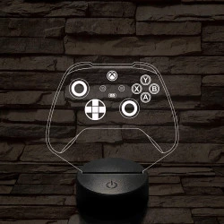 Kontroller Xbox Series X  7 színű 3D led lámpa