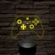 Kontroller Xbox Series X  7 színű 3D led lámpa