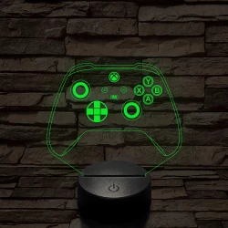 Kontroller Xbox Series X  7 színű 3D led lámpa