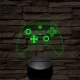Kontroller Xbox Series X  7 színű 3D led lámpa