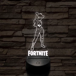 Fortnite Cuddle Team Leader 7 színű 3D led lámpa