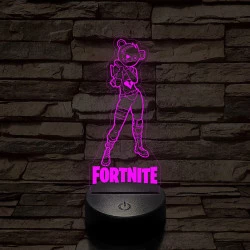 Fortnite Cuddle Team Leader 7 színű 3D led lámpa