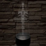World of Warcraft ősi jégkard 7 színű 3D led lámpa