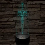 World of Warcraft ősi jégkard 7 színű 3D led lámpa