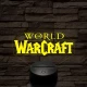 World of Warcraft logo 7 színű 3D led lámpa