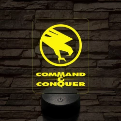 Command & Conquer GDI mintaválasztós 7 színű 3D led lámpa