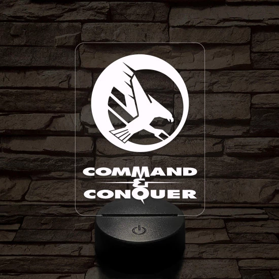 Command & Conquer GDI mintaválasztós 7 színű 3D led lámpa