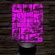 GTA V 7 színű 3D led lámpa