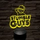 Stumble Guys logo 7 színű 3D led lámpa