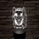 SCP-1471 Skull dog 7 színű 3D led lámpa
