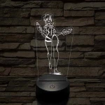 Overwatch Tracker fut 7 színű 3D led lámpa