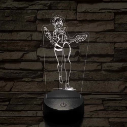 Overwatch Tracker fut 7 színű 3D led lámpa