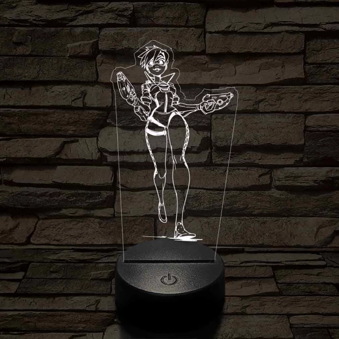Overwatch Tracker fut 7 színű 3D led lámpa