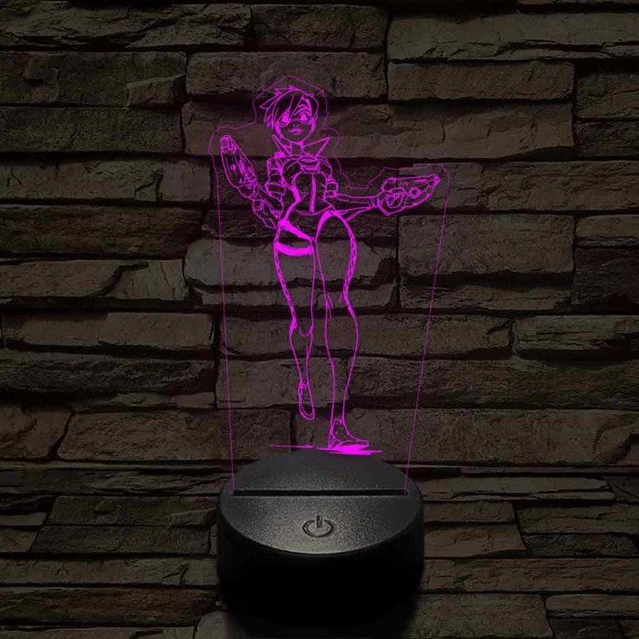 Overwatch Tracker fut 7 színű 3D led lámpa