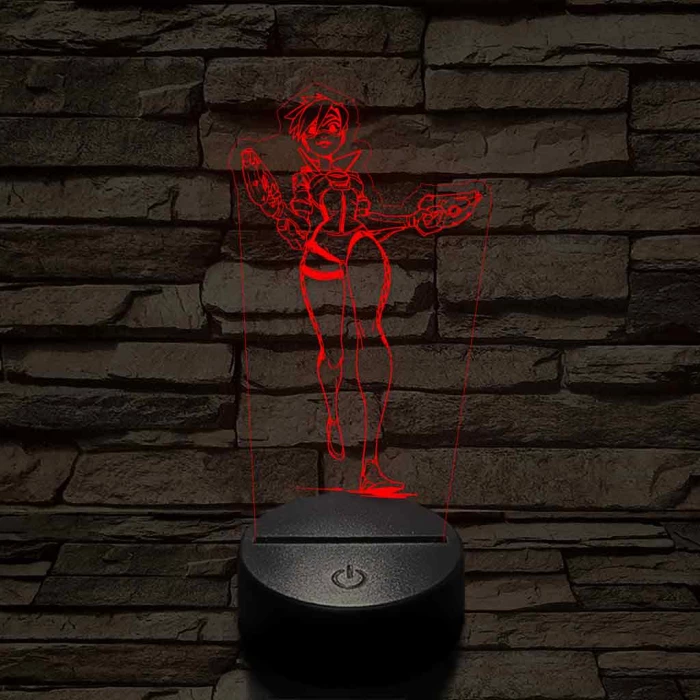 Overwatch Tracker fut 7 színű 3D led lámpa