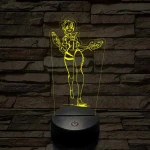 Overwatch Tracker fut 7 színű 3D led lámpa