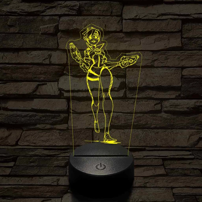 Overwatch Tracker fut 7 színű 3D led lámpa