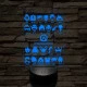 Overwatch karakterek 7 színű 3D led lámpa