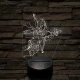 Tomb Raider Lara 7 színű 3D led lámpa