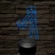 Minecraft Enderman 7 színű 3D led lámpa