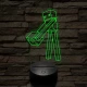 Minecraft Enderman 7 színű 3D led lámpa