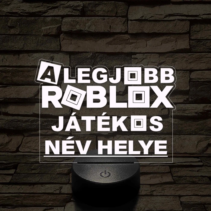 A legjobb játékos Roblox 7 színű 3D led lámpa