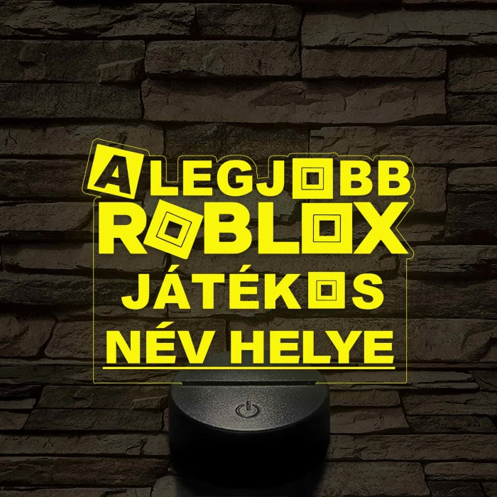 A legjobb játékos Roblox 7 színű 3D led lámpa
